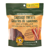 Happy Howie's Lamb Sausage Treat Pack offers a wholesome dog reward.