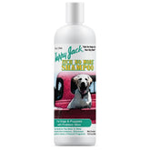 Happy Jack Itch No More shampoo bottle ready for first-application itch relief