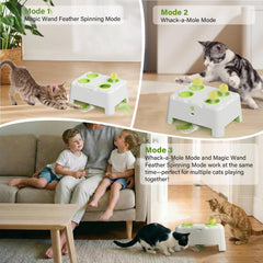 HAPPYCODE Magic House whack-a-mole mode showing interactive hunting fun