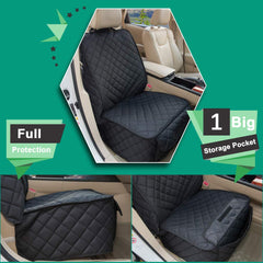 HAPYFOST front seat cover features a large pocket for toys and leashes