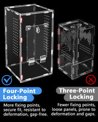 Harhana Jumping Spider Enclosure 360-degree view provides complete visibility.
