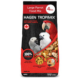 Hari Tropimix large parrot food bag showing varied grains and dried fruits for enrichment.