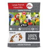 Hari Tropimix large parrot food bag promotes vibrant feather color and daily nutrition.