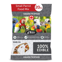 HARI Tropimix for small parrots granules show balanced nutrition and color