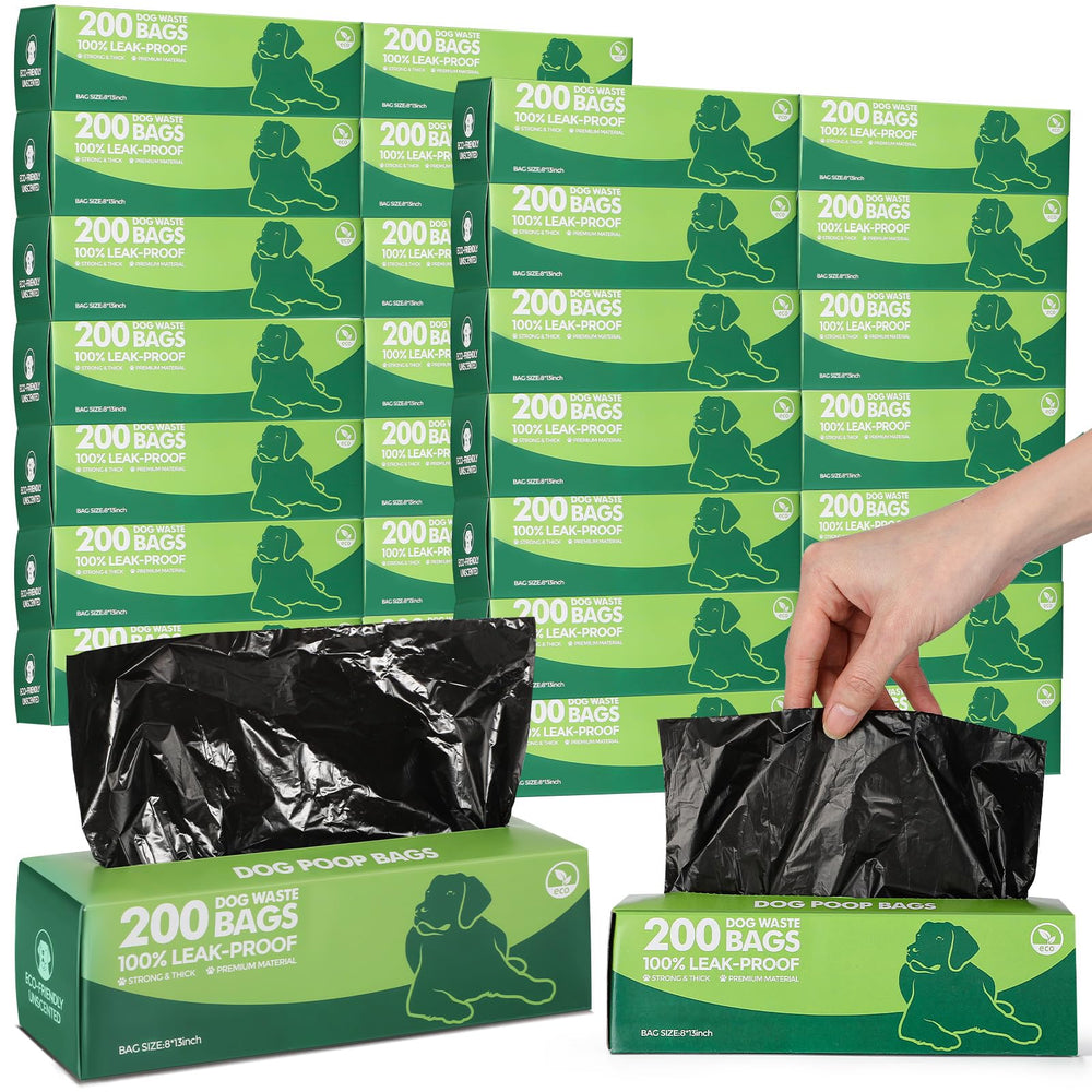 Harloon dog poop bags in a box with 12x8 inch bags for easy pickup