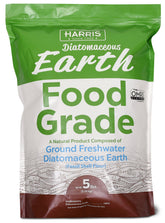 Harris Diatomaceous Earth 5lb bag front, ready for organic farming and gardening.