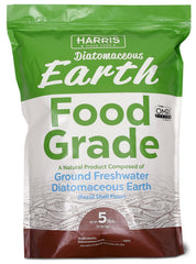 Harris Diatomaceous Earth 5lb bag front, ready for organic farming and gardening.