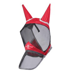 Harrison Howard CareMaster Pro fly mask with long-nose focus protects the nose while staying breathable.