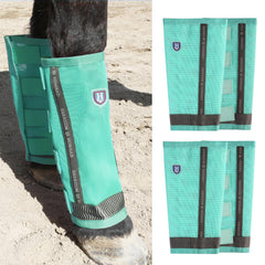 Harrison Howard loose-fitting horse fly boots with UV protection and breathable comfort.