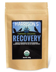 Harrison's Recovery hand-feeding formula packaging for easy storage and prep.