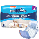 Hartz Comfitables stretchy waistband for an active dog.