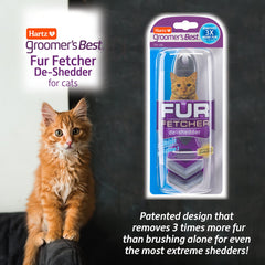 Hartz Groomer's Best Fur Fetcher in use reducing loose undercoat during grooming