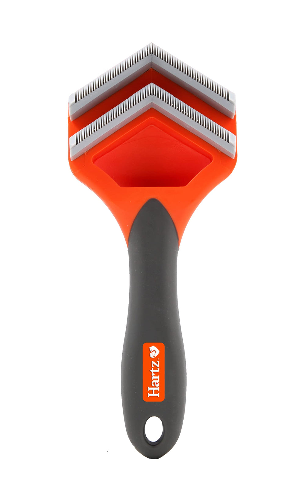 Hartz Groomer's Best Fur Fetcher front view with ergonomic grip for gentle grooming