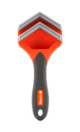 Hartz Groomer's Best Fur Fetcher front view with ergonomic grip for gentle grooming