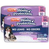 Hartz Home Protection 3XL dog pad closeup showing thick absorption and leak resistance.