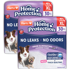Hartz Home Protection lavender pad top view with plush quilting for quick absorption