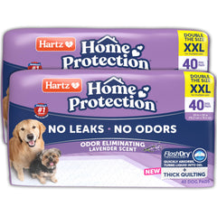 Hartz Home Protection pad shows thick absorbent layers for leak protection.