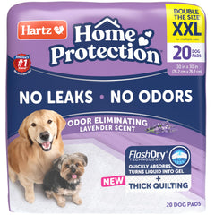 Hartz Home Protection XXL dog pad box for quick replacement and mess containment.