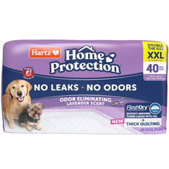 Hartz Home Protection XXL pad packaging for households and travel.