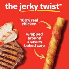 Hartz Oinkies pigskin wrapped chicken breast image emphasizes real ingredients.