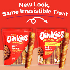 Hartz Oinkies Porkalicious pigskin with chicken wrap, savory chew with real ingredients