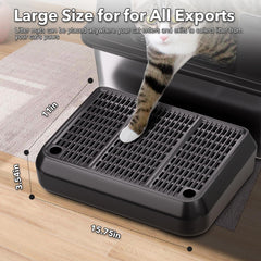 HASKARE easy-clean double-layer design traps litter for simple disposal.