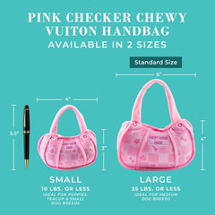 Squeaker inside Haute Diggity Dog handbag promotes interactive play during fetch sessions
