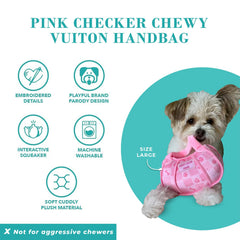 Soft plush material offers a cozy chew experience for small and medium dogs