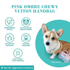 Haute Diggity Dog squeaker inside toy demonstrates internal sound for engagement.