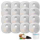 HAVANSIDY E1 filter pack 16pcs for easy replacement of your cat fountain filters.