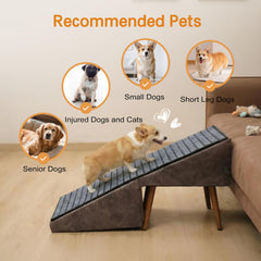 Haven Pet 17-inch height ramp aligns with high sofas for seamless transitions.