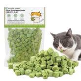 HavenJanny freeze-dried cat grass snacks in bite-sized pieces for easy feeding.