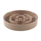 Havniva ceramic slow-feeder bowl front view with stable, spill-resistant design for calmer meals.