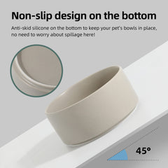 Havniva large-capacity bowl holds up to 7 cups of food for fewer refills.