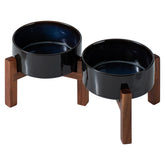 Havniva elevated ceramic dog bowl on a sturdy stand for healthier posture during meals.