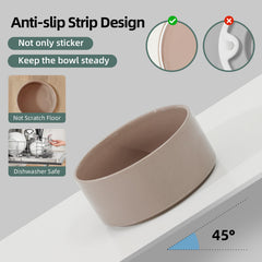 Havniva stable ceramic bowls resist sliding during meals.