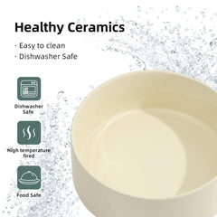 Havniva whisker-fatigue-friendly bowl with 5.1-inch opening encourages comfortable eating