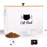 HB Design Co cat food container with airtight lid keeps kibble fresh and moisture-free.