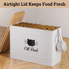 HB Design Co bamboo lid provides airtight seal to protect dry food.
