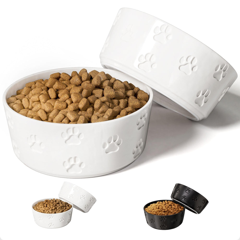 HB Design Co ceramic dog bowl set with anti-skid base for large dogs