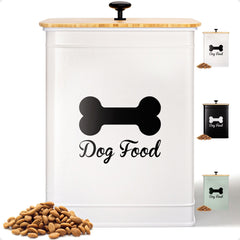 HB Design Co. dog food container with airtight seal stores 25 cups of kibble