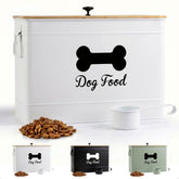 HB Design Co. dog food container with airtight lid keeps kibble fresh.