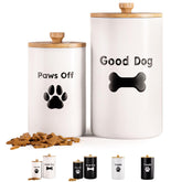 HB Design Co dog treat container 9x5 inch with accessible lid for quick grabbing