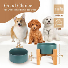HCHLQLZ wood stand provides stable support during meals.