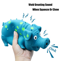 HCHYEY pig squeaky toy purple invites fetch and attention.