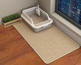HCY&WLD Cat Litter Mat concealed double structure captures litter and keeps floors clean