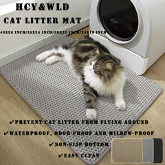 HCY&WLD litter mat waterproof bottom keeps floors dry
