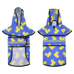 HDE raincoat with adjustable belly strap for secure fit.