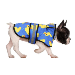 HDE dog raincoat with hooded poncho for dry walks and comfort