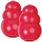 HDP Kong Classic Large two-pack front view for durable chewing and fetch.